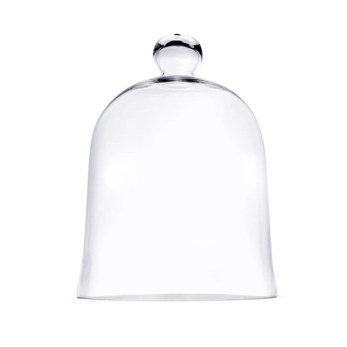 Glass Bell Dome Cloche, H-16" D-12" (Wholesale 2 PCS/Case) 1 Glass Bell Dome Cloche, H-16" D-12" (Wholesale 2 PCS/Case)