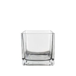 Glass Cube Vase, 4" X 4" X 4" (Wholesale 12 PCS/Case) 6 Glass Cube Vase, 4" X 4" X 4" (Wholesale 12 PCS/Case) -Home Decoration Discount glass cube vases gcb046 1