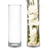 Glass Cylinder Vase, H-20" D-6" (Wholesale 4 PCS/Case)