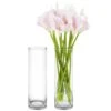 Glass Cylinder Vase, H-18" D-5" (Wholesale 6 PCS/Case)
