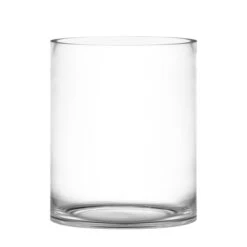 Glass Cylinder Vase, H-12" D-10" (Wholesale 2 PCS/Case) -Home Decoration Discount glass cylinder vases gcy150 2