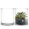 Glass Cylinder Vase, H-12" D-10" (Wholesale 2 PCS/Case)