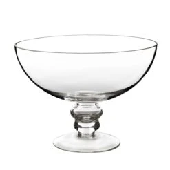 Glass Footed Decorative Bowl, H-6" D-8" (Wholesale 4 PCS/Case) 5 Glass Footed Decorative Bowl, H-6" D-8" (Wholesale 4 PCS/Case) -Home Decoration Discount glass footed fruit bowl gcp111 angle02 1000