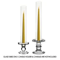 Case Of 24 - Glass Hurricane Candle Holder Shade Chimney Tube, H-14" D-2" -Home Decoration Discount glass hurricane chimney tubes gch02014