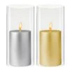 Case Of 12 - Glass Hurricane Candle Holder Shade Chimney Tube, H-10" D-4.75"