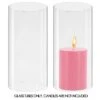 Case Of 24 - Glass Hurricane Candle Holder Shade Chimney Tube, H-6" D-3"