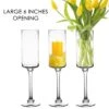 Glass Long Stem Candle Holder, H-20" D-6" (Wholesale 4 PCS/Case)