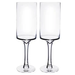 Glass Long Stem Candle Holder, H-20" D-6" (Wholesale 4 PCS/Case) 7 Glass Long Stem Candle Holder, H-20" D-6" (Wholesale 4 PCS/Case) -Home Decoration Discount glass pedestal candle holder gfc105 20 set2