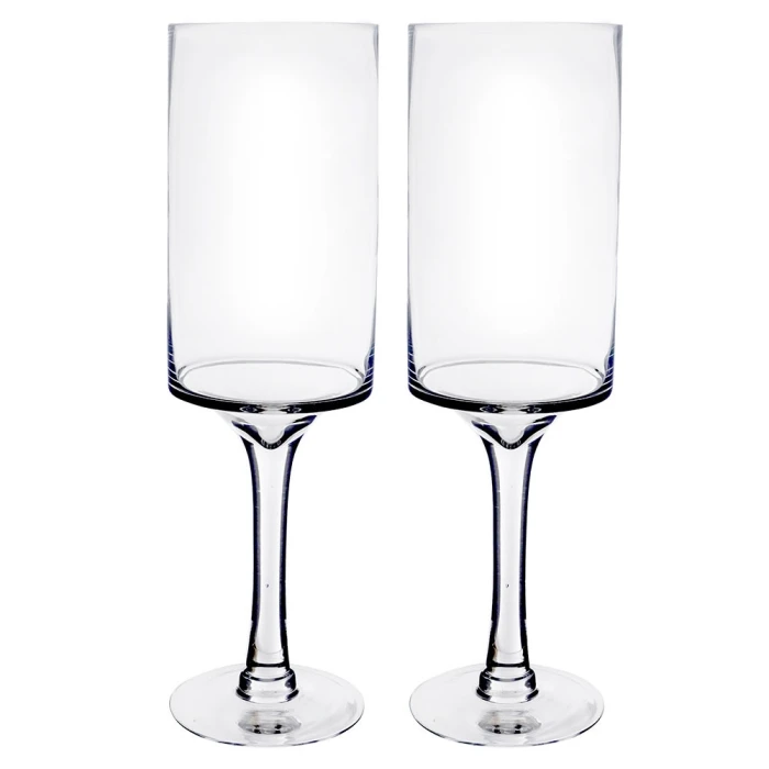 Glass Long Stem Candle Holder, H-20" D-6" (Wholesale 4 PCS/Case) 3 Glass Long Stem Candle Holder, H-20" D-6" (Wholesale 4 PCS/Case) - Image 3