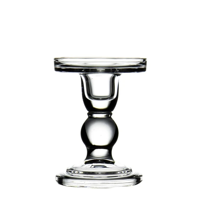 Glass Candle Holder Set Of 3 (D-3" H-3.5" | 4.5" | 5.5") 14 Glass Candle Holder Set Of 3 (D-3" H-3.5" | 4.5" | 5.5") - Image 14