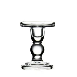 Glass Taper Candle Holders. H-3.75", 4.5", 5.5", D-3.25" (Wholesale Pack Of 24 Pcs) -Home Decoration Discount glass pillar candle holders gch201 05 1 1