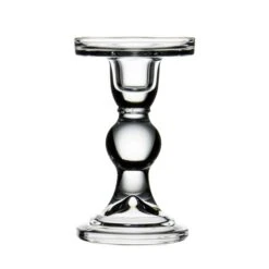 Glass Taper Candle Holders. H-3.75", 4.5", 5.5", D-3.25" (Wholesale Pack Of 24 Pcs) -Home Decoration Discount glass pillar candle holders gch201 06 1 1
