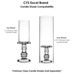 Set Of 3 Classic Glass Dual Use Pillar Taper Candle Holders, H-3.25" H-4.5" H-6.25" (Wholesale 4 SETS/Case) 10 Set Of 3 Classic Glass Dual Use Pillar Taper Candle Holders, H-3.25" H-4.5" H-6.25" (Wholesale 4 SETS/Case) -Home Decoration Discount glass pillar candle holders gch203 shades