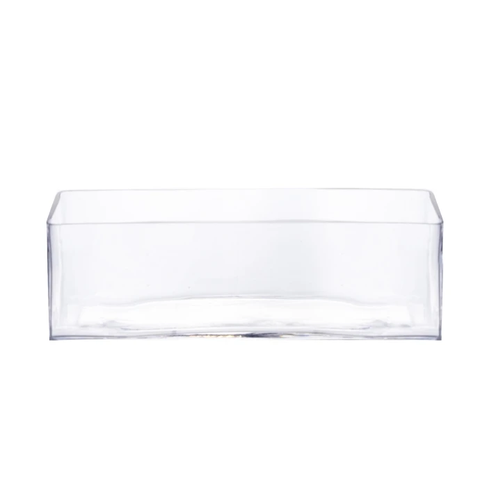 Case Of 6 - Glass Rectangle Vase, 12" X 4" X 4" 4 Case Of 6 - Glass Rectangle Vase, 12" X 4" X 4" - Image 4