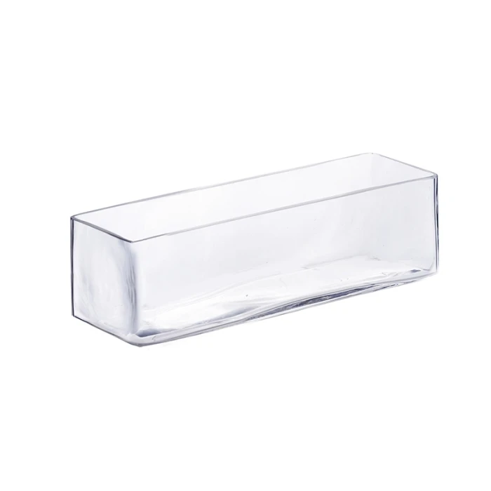 Case Of 6 - Glass Rectangle Vase, 12" X 4" X 4" 3 Case Of 6 - Glass Rectangle Vase, 12" X 4" X 4" - Image 3