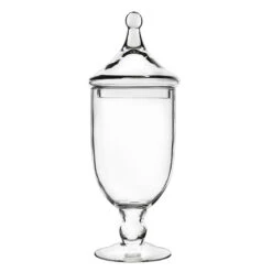 Case Of 4 - Glass Candy Buffet Apothecary Jar, H-16.5" D-4.5"