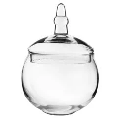 Case Of 8 - Glass Candy Buffet Apothecary Jar, H-10" D-5" -Home Decoration Discount glass apothecary jar candy buffet container gaj134 1