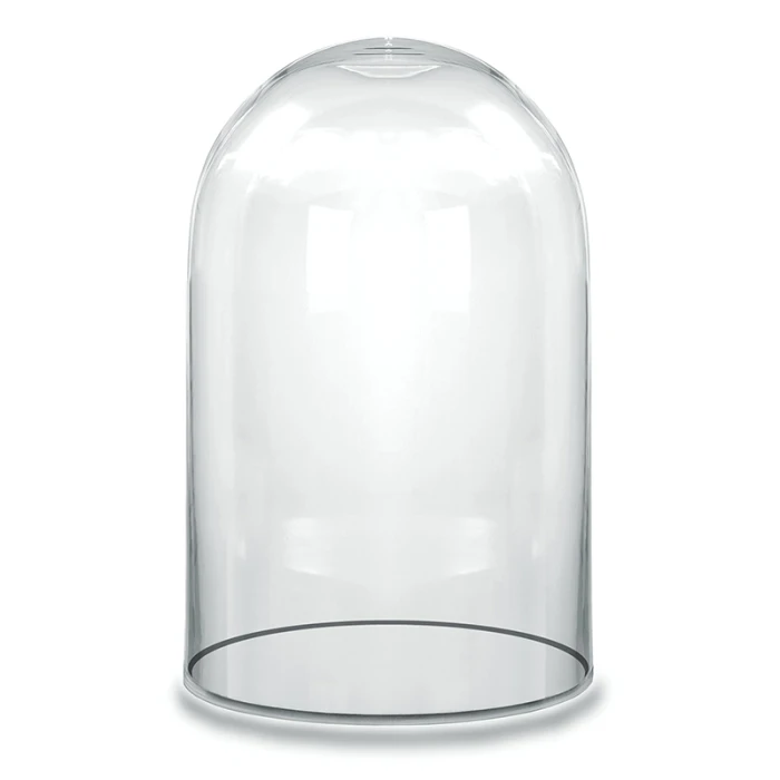 Glass Cloche Display Dome, H-15" D-9.75" (Wholesale 2 PCS/Case) 1 Glass Cloche Display Dome, H-15" D-9.75" (Wholesale 2 PCS/Case)