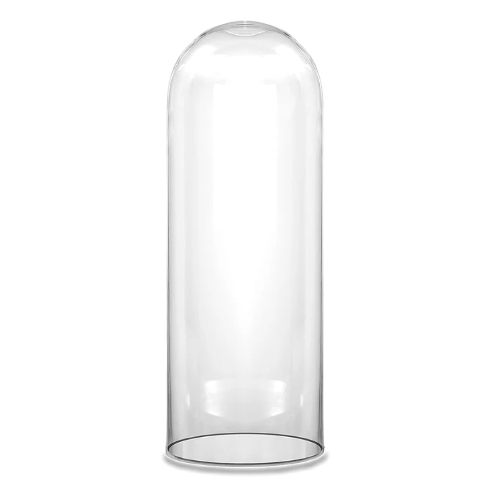 Glass Cloche Display Dome, H-24" D-9.75" (Wholesale 2 PCS/Case) 1 Glass Cloche Display Dome, H-24" D-9.75" (Wholesale 2 PCS/Case)