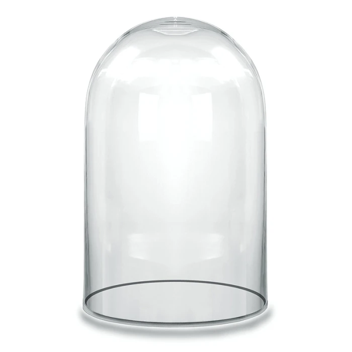 Glass Cloche Display Dome, H-10.5" D-6" (Wholesale 8 PCS/Case) 1 Glass Cloche Display Dome, H-10.5" D-6" (Wholesale 8 PCS/Case)