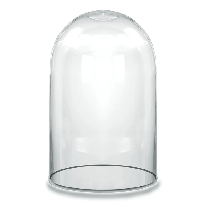 Glass Cloche Display Dome, H-14" D-8" (Wholesale 4 PCS/Case) 1 Glass Cloche Display Dome, H-14" D-8" (Wholesale 4 PCS/Case)