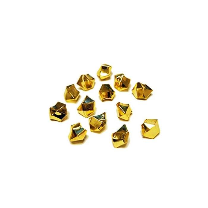 Gold Acrylic Crushed Ice Rocks Vase Filler, 1" (Wholesale 24 LBS/Case) 7 Gold Acrylic Crushed Ice Rocks Vase Filler, 1" (Wholesale 24 LBS/Case) - Image 7