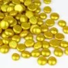 Gold Glass Flat Gemstone Vase Filler, 3/4" (Wholesale 28 LBS/Case)