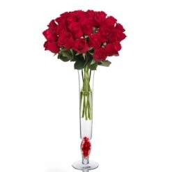 Flared Glass Trumpet Vase, H-20" D-4.5" (Wholesale 6 PCS/Case) 9 Flared Glass Trumpet Vase, H-20" D-4.5" (Wholesale 6 PCS/Case) -Home Decoration Discount gtr110 flower.1000