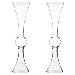 Reversible Glass Trumpet Clarinet Vase, H-24" D-6" (Wholesale 4 PCS/Case) 7 Reversible Glass Trumpet Clarinet Vase, H-24" D-6" (Wholesale 4 PCS/Case) -Home Decoration Discount gtr161.1.2000 2p