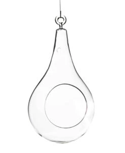 4" X 9.5" Hanging Pear Terrarium Candle Holder - 24 Pieces
