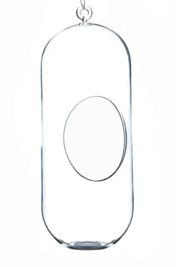 5" X 12" Cylindrical Hanging Terrarium Candle Holder - 12 Pieces