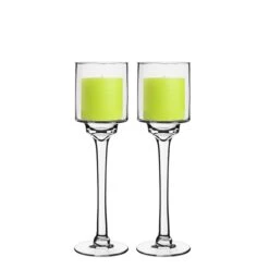 Long Stem Glass Candle Holder Set Of 3. H-12"/14"/16" X D-4" (Pack Of 6 Sets - 18 Pcs) 9 Long Stem Glass Candle Holder Set Of 3. H-12"/14"/16" X D-4" (Pack Of 6 Sets - 18 Pcs) -Home Decoration Discount hurricanes glass candle holders gfc121 14 new 1
