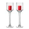 Glass Long Stem Candle Holder, H-14" D-4" (Wholesale 6 PCS/Case)