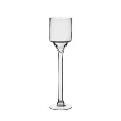 Glass Long Stem Candle Holder, H-16" D-4" (Wholesale 6 PCS/Case) 7 Glass Long Stem Candle Holder, H-16" D-4" (Wholesale 6 PCS/Case) -Home Decoration Discount hurricanes glass candle holders gfc121 16 main 01