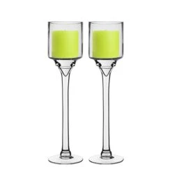 Glass Long Stem Candle Holder, H-16" D-4" (Wholesale 6 PCS/Case) 9 Glass Long Stem Candle Holder, H-16" D-4" (Wholesale 6 PCS/Case) -Home Decoration Discount hurricanes glass candle holders gfc121 16 new