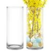 Glass Cylinder Vase, H-24" D-10" (Wholesale 2 PCS/Case)
