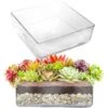 Glass Square Vase, 12" X 12" X 4" (Wholesale 3 PCS/Case)