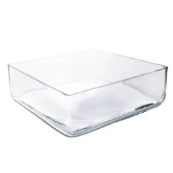 Glass Square Vase, 12" X 12" X 4" (Wholesale 3 PCS/Case) 8 Glass Square Vase, 12" X 12" X 4" (Wholesale 3 PCS/Case) -Home Decoration Discount large square vases centerpiecesgcb110.3.800