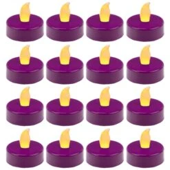 480 Pcs Flameless Fuchsia 1.5 Inch LED Tealight Candles