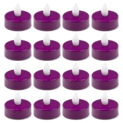 480 Pcs Flameless Fuchsia 1.5 Inch LED Tealight Candles 6 480 Pcs Flameless Fuchsia 1.5 Inch LED Tealight Candles -Home Decoration Discount led tealight candle holders lte01wam fuchsia2