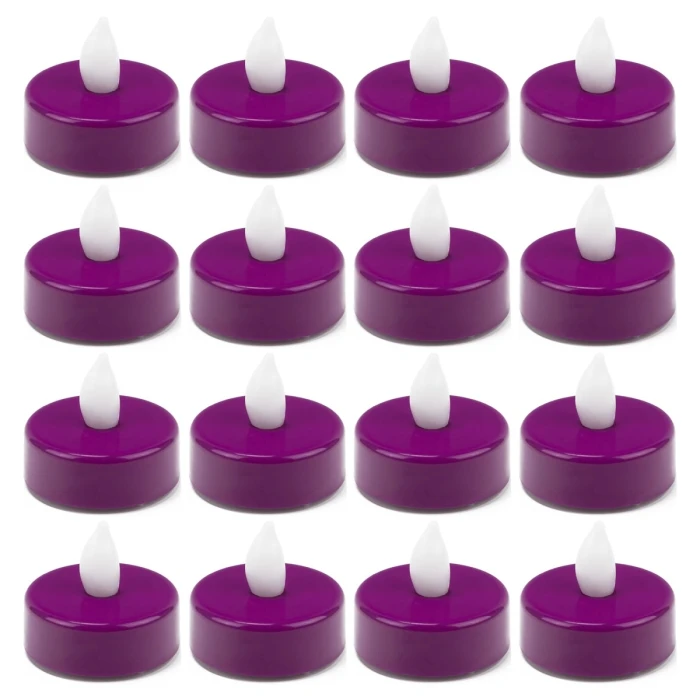 480 Pcs Flameless Fuchsia 1.5 Inch LED Tealight Candles 3 480 Pcs Flameless Fuchsia 1.5 Inch LED Tealight Candles - Image 3