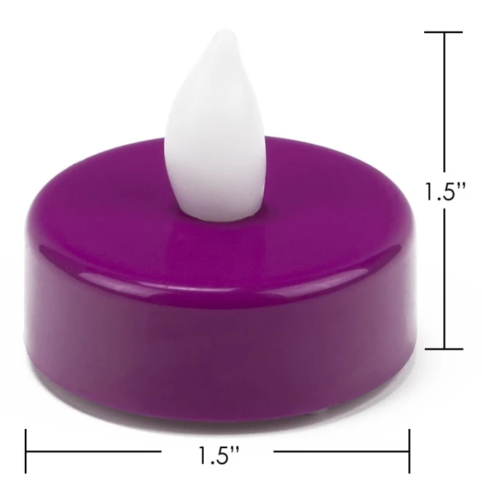 480 Pcs Flameless Fuchsia 1.5 Inch LED Tealight Candles 2 480 Pcs Flameless Fuchsia 1.5 Inch LED Tealight Candles - Image 2