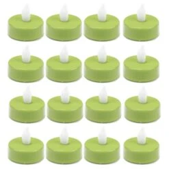 480 Pcs Flameless Green 1.5 Inch LED Tealight Candles 6 480 Pcs Flameless Green 1.5 Inch LED Tealight Candles -Home Decoration Discount led tealight candle holders lte01wam green 1
