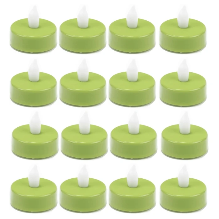 480 Pcs Flameless Green 1.5 Inch LED Tealight Candles 3 480 Pcs Flameless Green 1.5 Inch LED Tealight Candles - Image 3