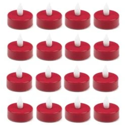 480 Pcs Flameless Red 1.5 Inch LED Tealight Candles -Home Decoration Discount led tealight candle holders lte01wam red 1