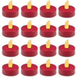 480 Pcs Flameless Red 1.5 Inch LED Tealight Candles