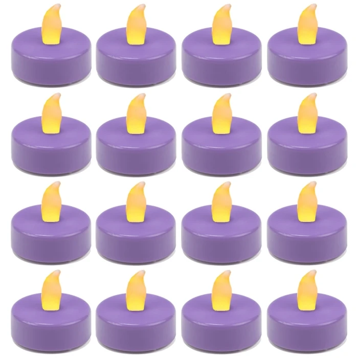 480 Pcs Flameless Violet 1.5 Inch LED Tealight Candles 1 480 Pcs Flameless Violet 1.5 Inch LED Tealight Candles
