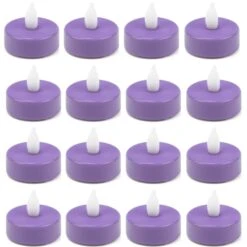 480 Pcs Flameless Violet 1.5 Inch LED Tealight Candles 6 480 Pcs Flameless Violet 1.5 Inch LED Tealight Candles -Home Decoration Discount led tealight candle holders lte01wam violet2