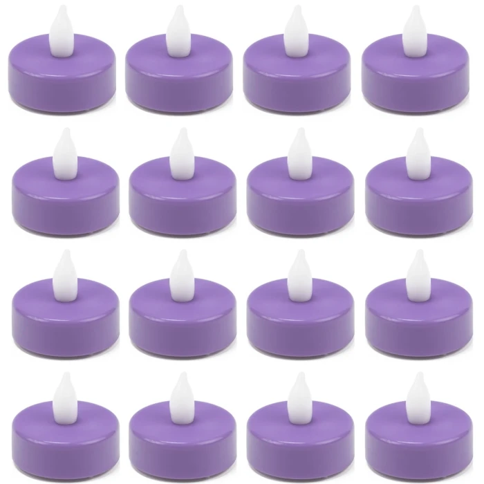 480 Pcs Flameless Violet 1.5 Inch LED Tealight Candles 3 480 Pcs Flameless Violet 1.5 Inch LED Tealight Candles - Image 3