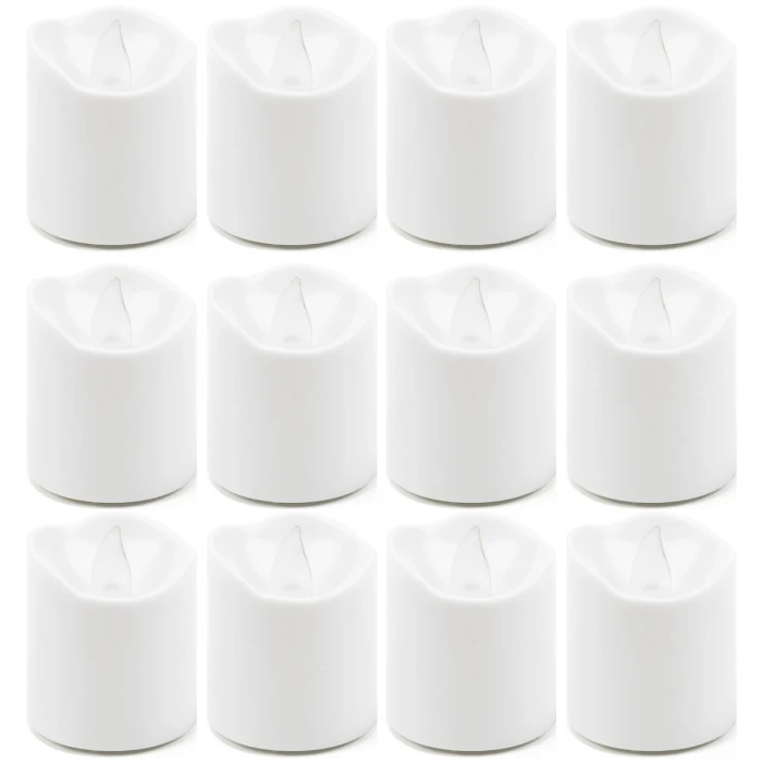 180 Pcs White LED Flameless Votive Pillar Candle Party Lights, Height -1.5" Width - 1.5" 3 180 Pcs White LED Flameless Votive Pillar Candle Party Lights, Height -1.5" Width - 1.5" - Image 3